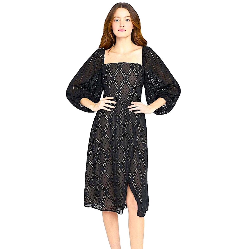 Nwt Alice + Olivia Taina Midi Dress. Size 6.